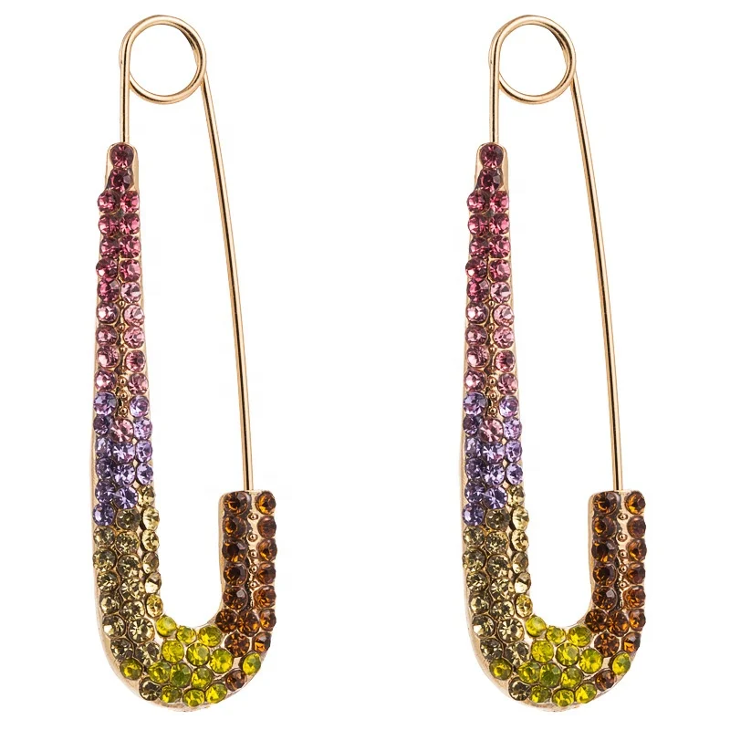 Wholesale new style fashion exaggerated personality ear ring alloy color rhinestone safety pin stud earrings
Wholesale new style fashion exaggerated personality ear ring alloy color rhinestone safety pin stud earrings