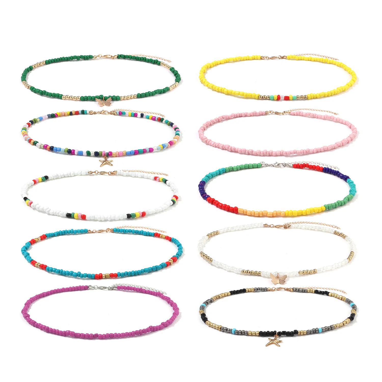 Bohemian Colorful Seeds Bead Beach Starfish Butterfly Knitting Choker Necklace For Women
Bohemian Colorful Seeds Bead Beach Starfish Butterfly Knitting Choker Necklace For Women