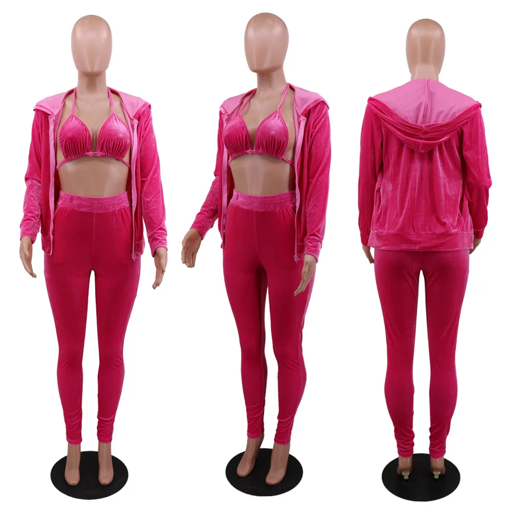 2021 hooded sweater velvet coat pants suit women 3 pieces pant set, Yellow black blue red pink purple green brown
2021 hooded sweater velvet coat pants suit women 3 pieces pant set, Yellow black blue red pink purple green brown