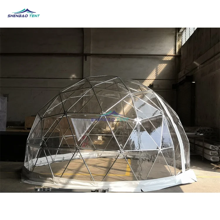 

Customized Geodesic Waterproof Luxury Roof Glamping Pvc Eco Transparent Dome Tent Trade Show Camping Dome for Garden