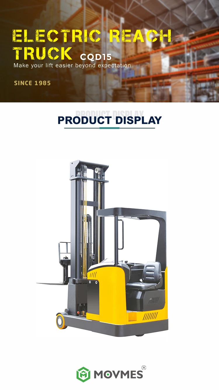 1500 kg pallet reach truck reach truck forklift for sale