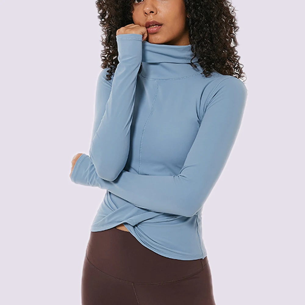 Custom Logo Plus Size Casual High Neck Long Sleeve Yoga Tops Sliming Sweat Activewear T-shirts, 3 colors
Custom Logo Plus Size Casual High Neck Long Sleeve Yoga Tops Sliming Sweat Activewear T-shirts, 3 colors