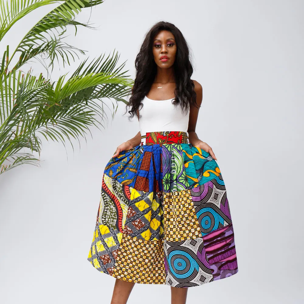 2021 African Print Women Maxi Skirt New Design Casual Ladies Cotton Skirt, One color
2021 African Print Women Maxi Skirt New Design Casual Ladies Cotton Skirt, One color