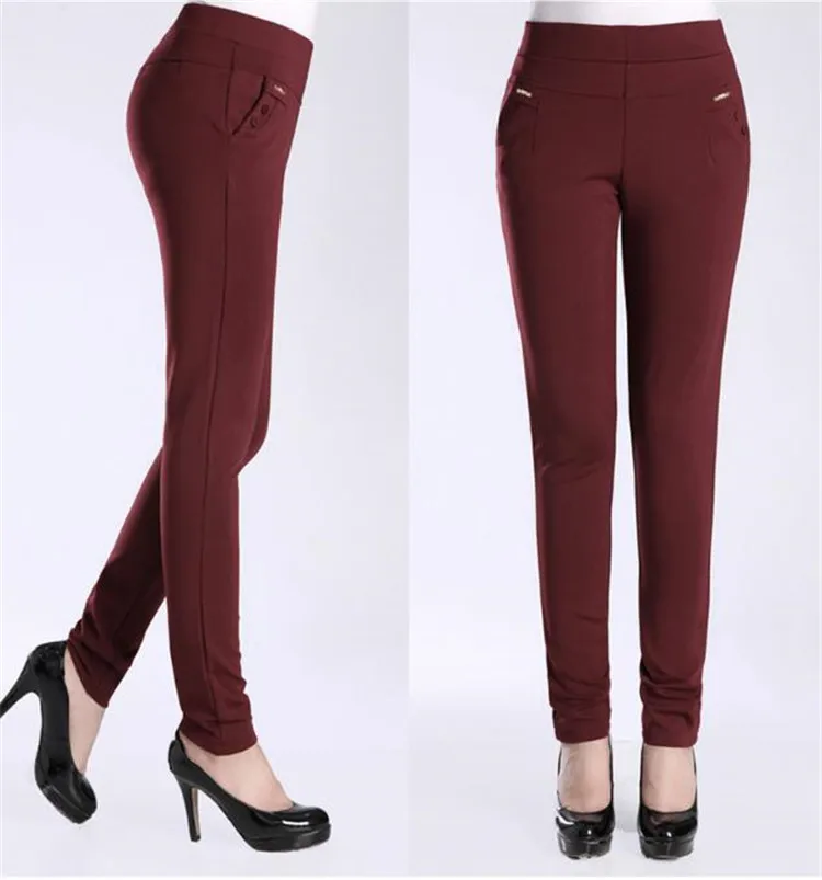Factory Direct High quality knitting tight elastic office women pencil pants
Factory Direct High quality knitting tight elastic office women pencil pants