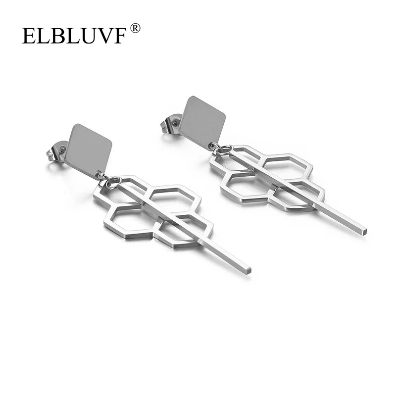 ELBLUVF Free Shipping Stainless Steel Gold Rose Gold Plated Individuality Honeycomb Shape Earrings For Women, Gold/silver/rose gold
ELBLUVF Free Shipping Stainless Steel Gold Rose Gold Plated Individuality Honeycomb Shape Earrings For Women, Gold/silver/rose gold