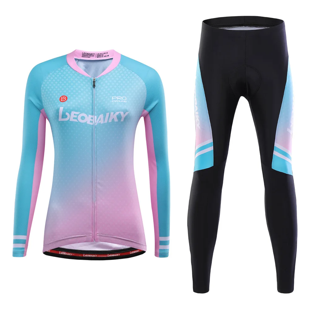 Hot Sale Cycling Jersey Sets Breathable Women Long Sleeve Bike Clothes Outdoor Sports Wear Suits, Accept customized
Hot Sale Cycling Jersey Sets Breathable Women Long Sleeve Bike Clothes Outdoor Sports Wear Suits, Accept customized