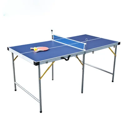 

Factory Direct High Quality Easily Movable Indoor Table Tennis Table Waterproof Outdoor Folding Ping Pong Table, Blue