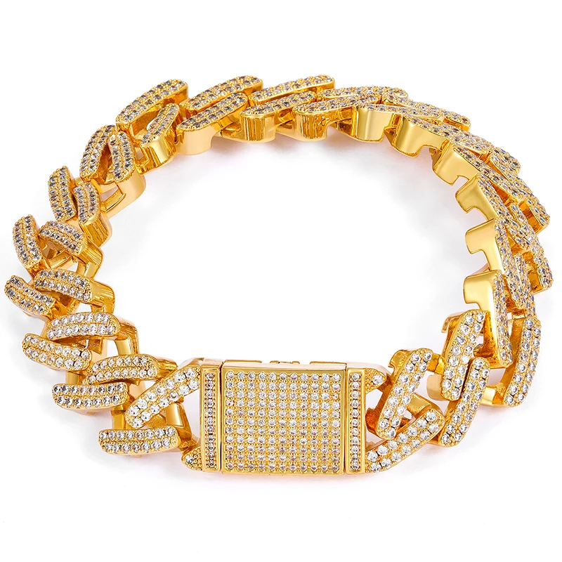 Unique Design Iced Out Fine Jewelry 13.4mm Gold Plated 925 Sterling Silver VVS Moissanite Men Hip hop Cuban Link Chain Bracelet
Unique Design Iced Out Fine Jewelry 13.4mm Gold Plated 925 Sterling Silver VVS Moissanite Men Hip hop Cuban Link Chain Bracelet