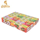 7cm 5 stick Fruity Tattoo Bubble Gum With Super Tattoo Sticker In Box packing