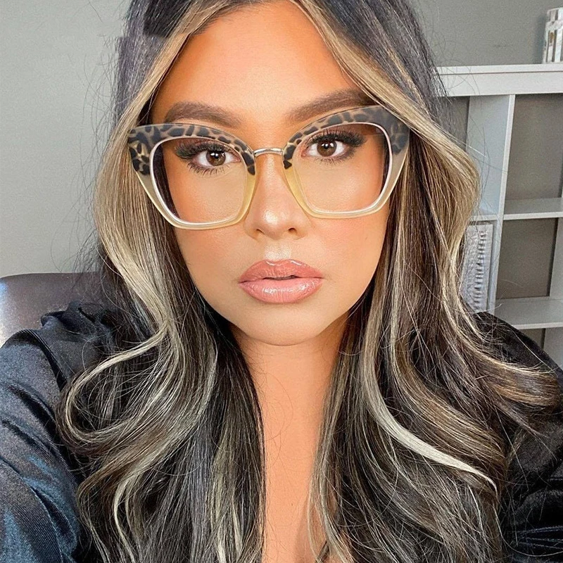 SKYWAY Big Oversized Black Leopard PC Optical Frame Anti Blue Light Eyewear Glasses For Men Women
SKYWAY Big Oversized Black Leopard PC Optical Frame Anti Blue Light Eyewear Glasses For Men Women