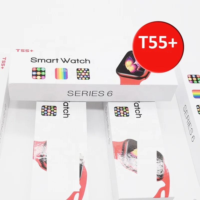 2021 T55 Plus Smart Watch With 1.75inch Full Screen Phone Call Watch Fitness Tracker IP67 Seri 6 T55+ Smartwatch
2021 T55 Plus Smart Watch With 1.75inch Full Screen Phone Call Watch Fitness Tracker IP67 Seri 6 T55+ Smartwatch