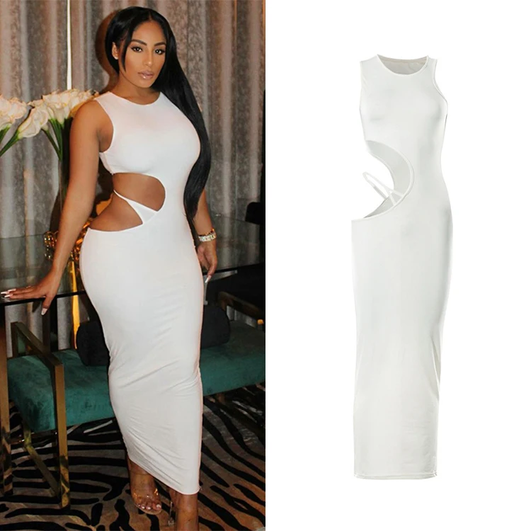 Hot Products O-Neck Sleeveless Hollow Out Solid Women Dresses Elegant Sexy Ladies Maxi Dresses
Hot Products O-Neck Sleeveless Hollow Out Solid Women Dresses Elegant Sexy Ladies Maxi Dresses