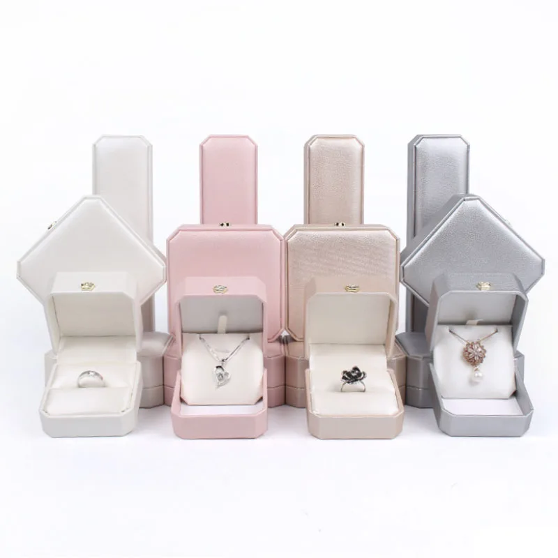 Octagonal PU leather gift box jewelry bracelet necklace packing box wholesale jewellery organizer, Gold/pink/white/silver
Octagonal PU leather gift box jewelry bracelet necklace packing box wholesale jewellery organizer, Gold/pink/white/silver