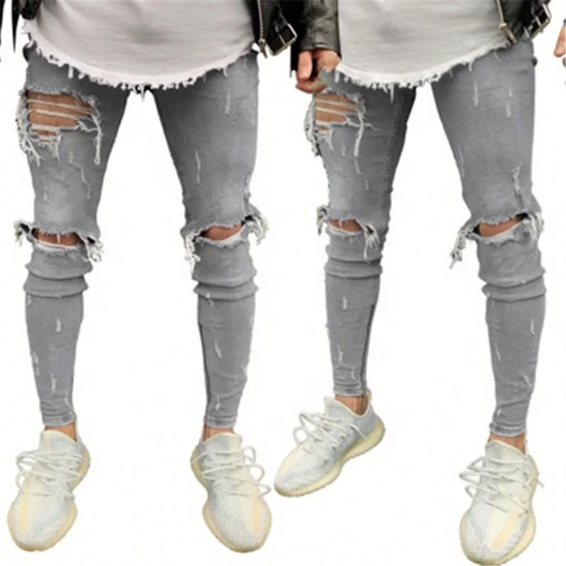 Jhcentury men's jeans Knee hole pull link webbing jeans men spot pants, Customized color
Jhcentury men's jeans Knee hole pull link webbing jeans men spot pants, Customized color