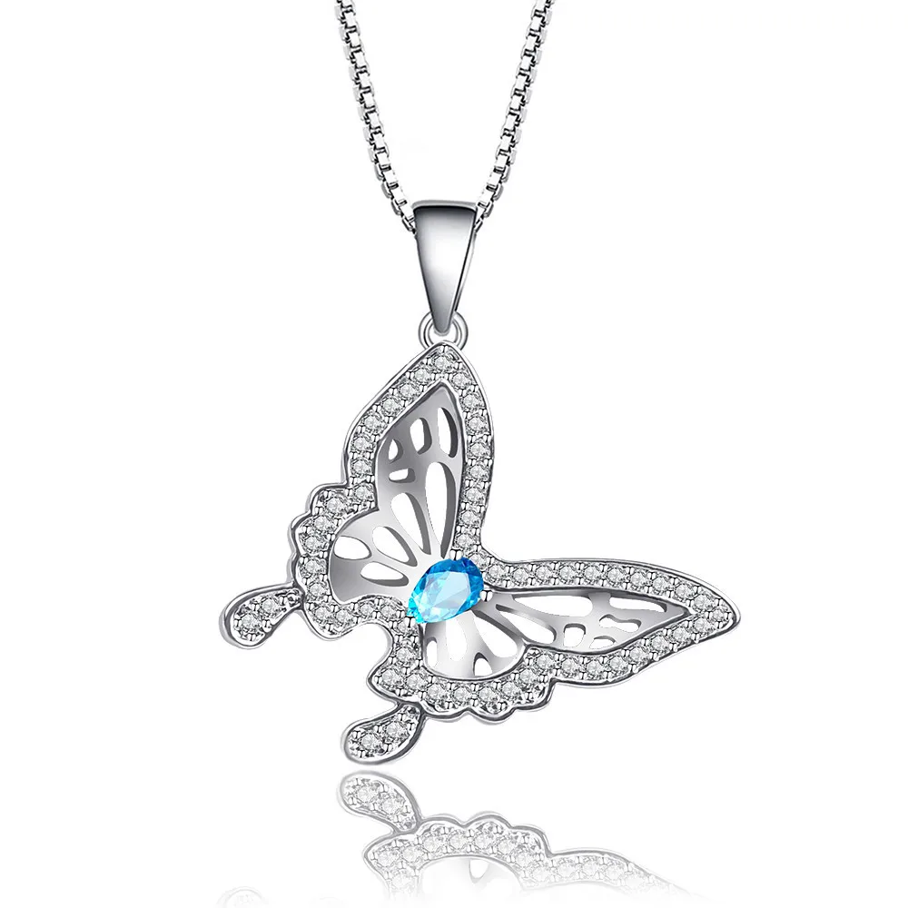 Simple fashion new ladies wedding flower butterfly zircon necklace party wedding jewelry accessories
Simple fashion new ladies wedding flower butterfly zircon necklace party wedding jewelry accessories