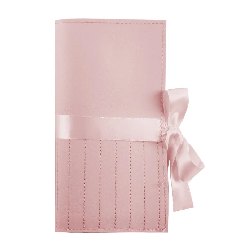 Pink PU Leather Makeup Brush Bag with 11 Split Pocket Folded String Lace Makeup Brush Bag
Pink PU Leather Makeup Brush Bag with 11 Split Pocket Folded String Lace Makeup Brush Bag