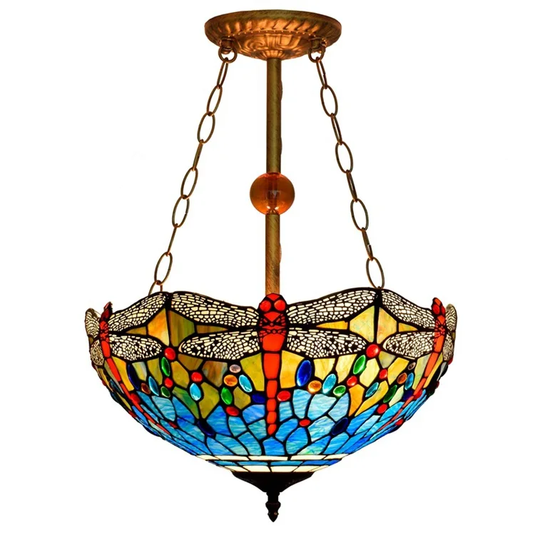 Free Shipping Luxury Vintage dragonfly art pendant lamp European Antique fan stained colored glass lighting chandeliers, Blue
Free Shipping Luxury Vintage dragonfly art pendant lamp European Antique fan stained colored glass lighting chandeliers, Blue