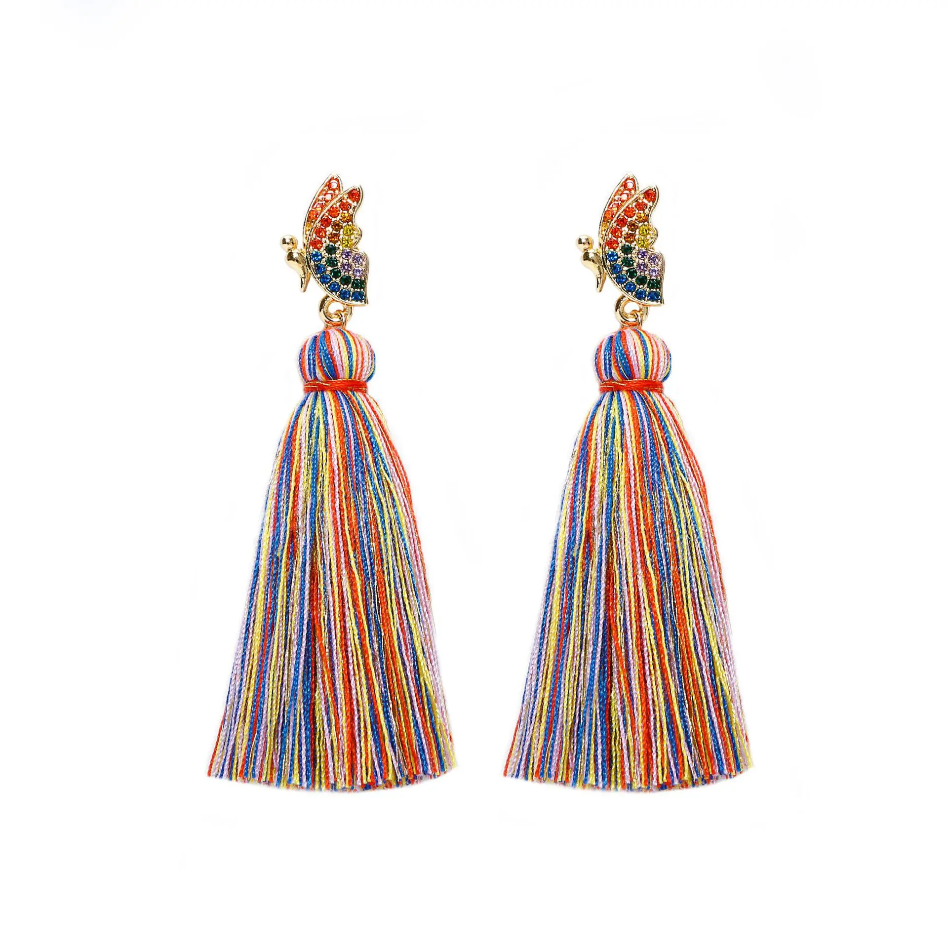 New Fashion Rhinestone Butterfly Stud Earring Long Statement Tassel Earrings For Women Girls
New Fashion Rhinestone Butterfly Stud Earring Long Statement Tassel Earrings For Women Girls