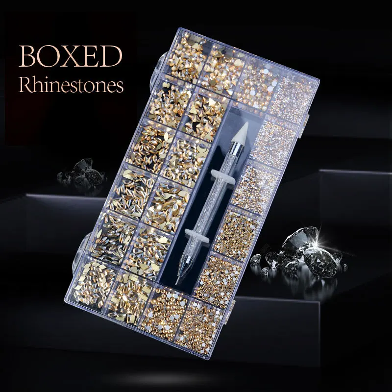 RTS Hot Sale Luxury Nail Decoration Accessories Supplies Crystal AB diamonds Kits Nail glitter charm 3D Nail Rhinestone kits
RTS Hot Sale Luxury Nail Decoration Accessories Supplies Crystal AB diamonds Kits Nail glitter charm 3D Nail Rhinestone kits