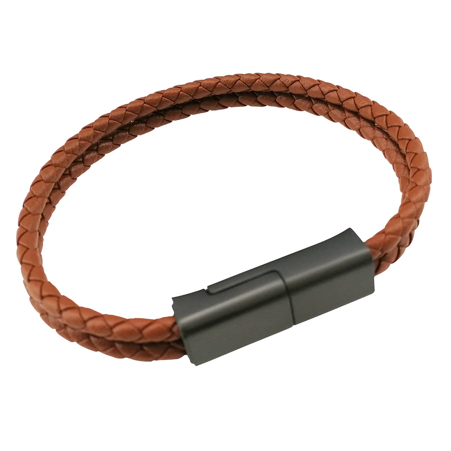 Low MOQ Customized Leather Micro Type C Usb Bracelet Charger Charging Data Cable For IPhone - ANKUX.COM