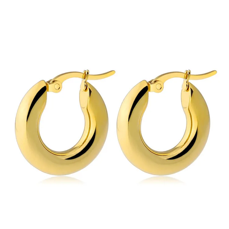 Simple Stainless Steel Gold Hoop Earring 18k Real Gold 20mm 25mm Hollow Circle Hoop Earring For Women
Simple Stainless Steel Gold Hoop Earring 18k Real Gold 20mm 25mm Hollow Circle Hoop Earring For Women