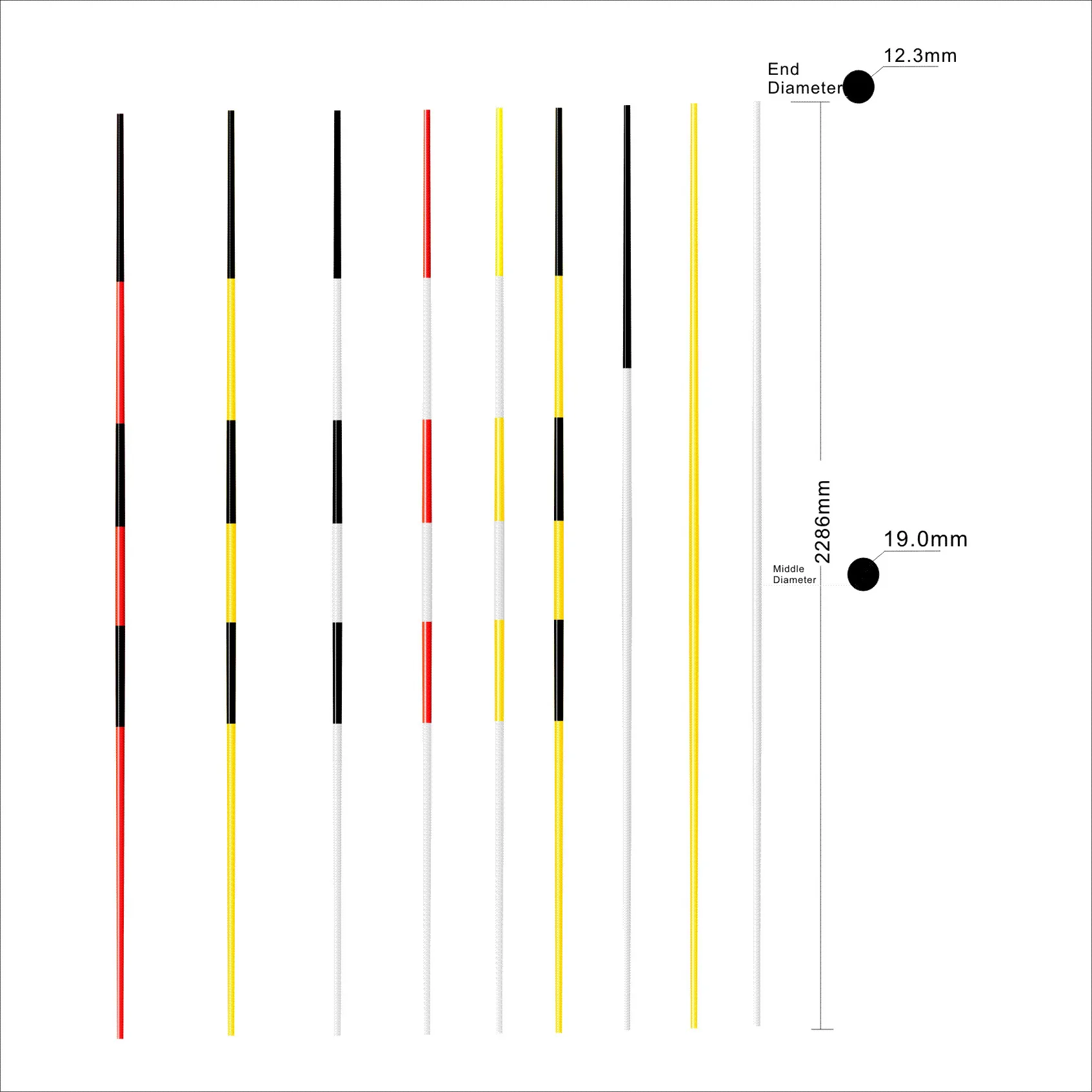 2286mm Golf flag stick Golf flag pole Golf pole flag sticks, Customized
2286mm Golf flag stick Golf flag pole Golf pole flag sticks, Customized