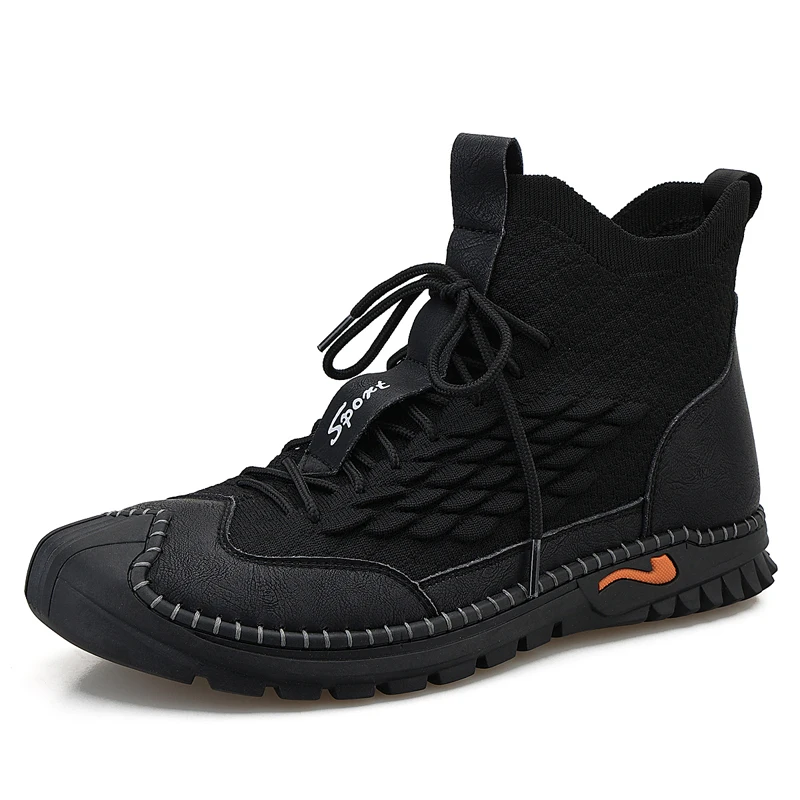 2021 Fashion Men Leather Boots Autumn Winter Casual Walking Shoes Comfy Soft Sock Sneakers Handmade Ankle Boots for Men, Black/brown/grey
2021 Fashion Men Leather Boots Autumn Winter Casual Walking Shoes Comfy Soft Sock Sneakers Handmade Ankle Boots for Men, Black/brown/grey