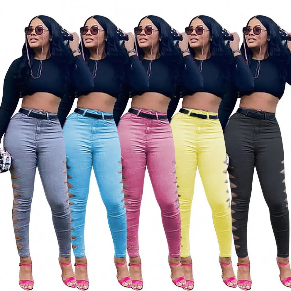 RTS 2021 new arrival fashion outfit skinny high waist solid color women jeans pants trousers, 5 colors
RTS 2021 new arrival fashion outfit skinny high waist solid color women jeans pants trousers, 5 colors