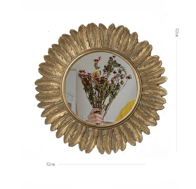 Newart Baroque retro feather petals wall art metal flower wall mirror decoration for interior
Newart Baroque retro feather petals wall art metal flower wall mirror decoration for interior