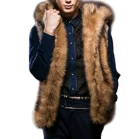 Winter Mens Sleeveless Jackets Hooded Coat Luxury Fur Vest Warm Fluffy Faux Fur Jacket
Winter Mens Sleeveless Jackets Hooded Coat Luxury Fur Vest Warm Fluffy Faux Fur Jacket