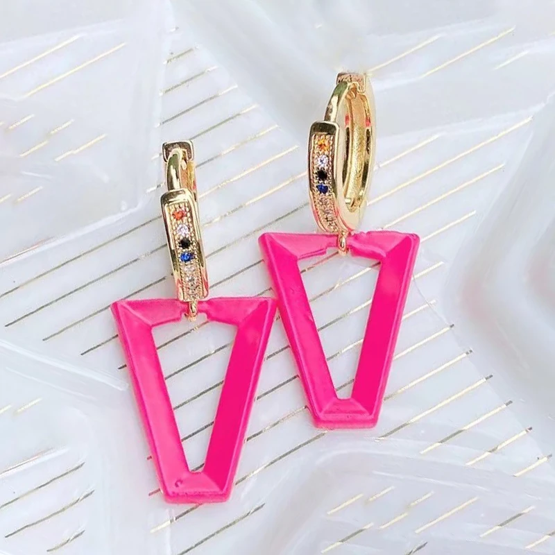 Wholesale earrings enamel summer colors jewelry V shape earrings jewels Rainbow colors jewelry jewelry 51669
Wholesale earrings enamel summer colors jewelry V shape earrings jewels Rainbow colors jewelry jewelry 51669