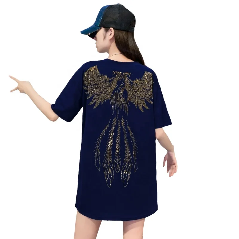 Best Selling oversized tshirt woman Golden Phoenix rhinestone printing shirt t shirt Women plussize cotton Tees tops
Best Selling oversized tshirt woman Golden Phoenix rhinestone printing shirt t shirt Women plussize cotton Tees tops