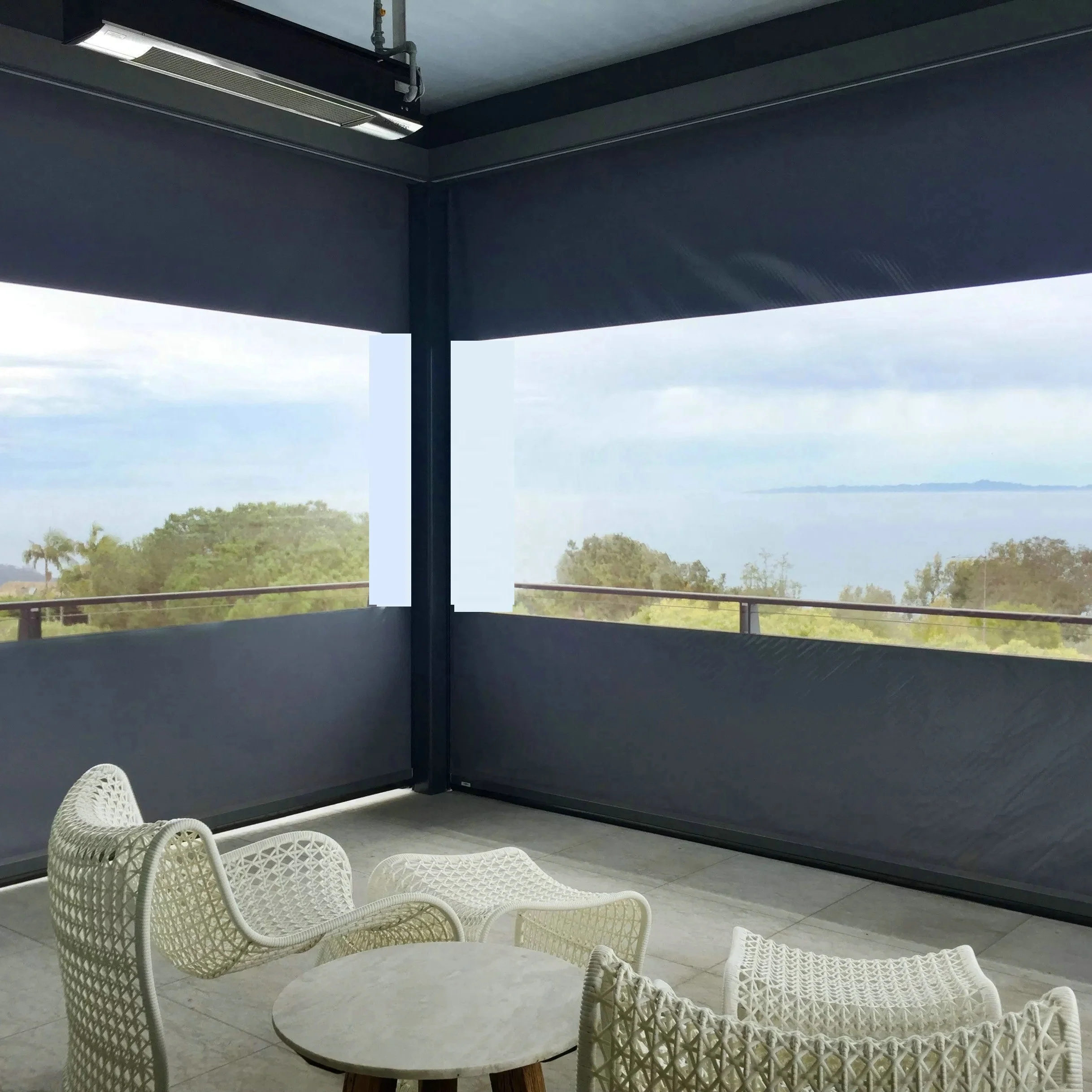 PVC waterproof transparent visible external screens, White , beige , gray, linen, brown, black etc
PVC waterproof transparent visible external screens, White , beige , gray, linen, brown, black etc