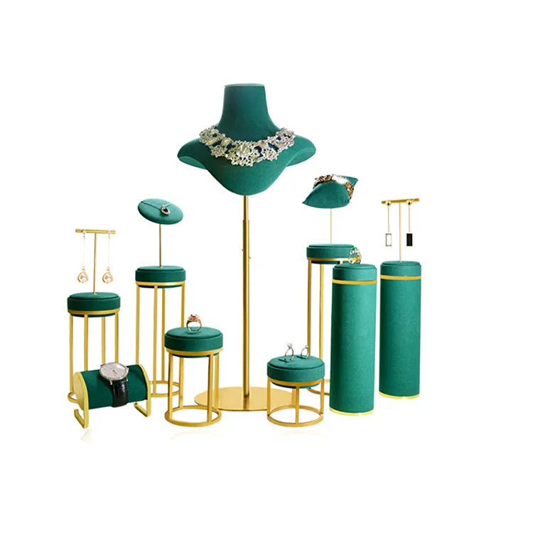 SESI Factory Custom Jewelry Display Rack Gold Metal Jewelry Stand For Watch Necklace Bracelet Jewellery Display Set, Customized color
SESI Factory Custom Jewelry Display Rack Gold Metal Jewelry Stand For Watch Necklace Bracelet Jewellery Display Set, Customized color