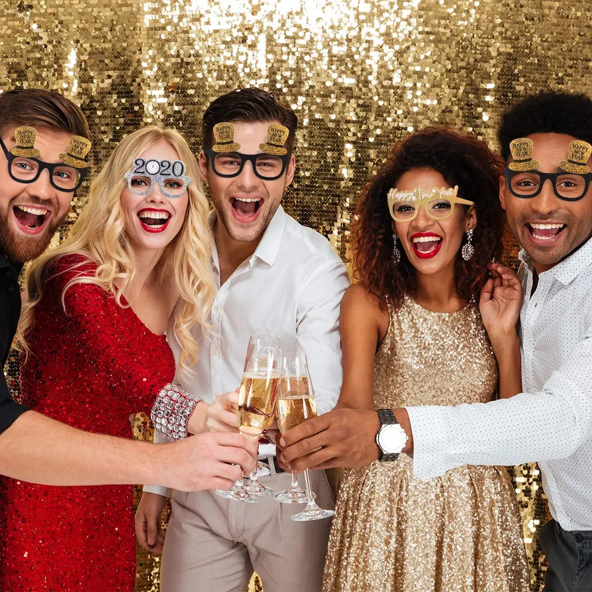 year eyeglasses fancy new year party glasses celebration party