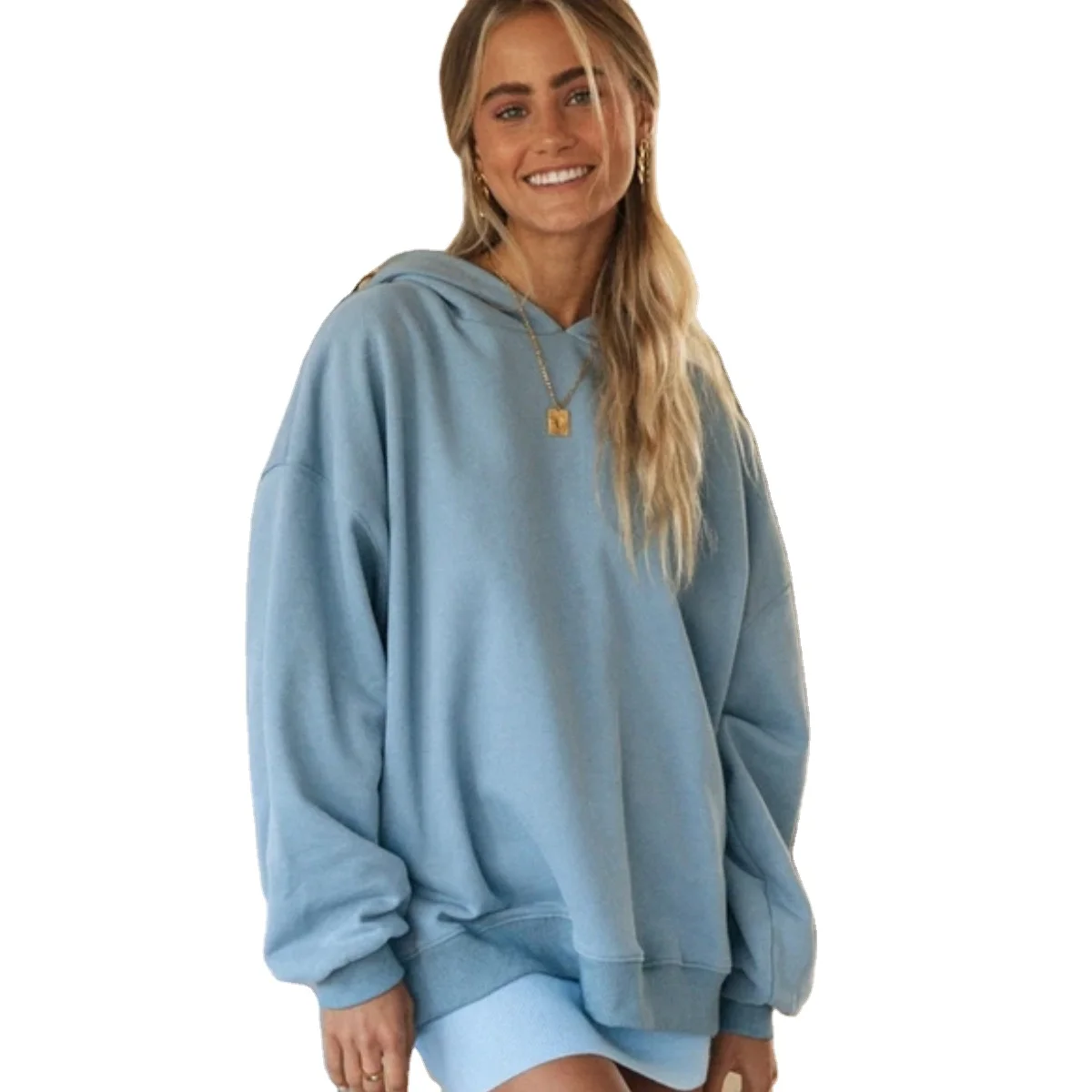High Quality Pure Color Normal Loose Movement Women Pullover Sweat Absorption Hoodie For Women, Customized color
High Quality Pure Color Normal Loose Movement Women Pullover Sweat Absorption Hoodie For Women, Customized color