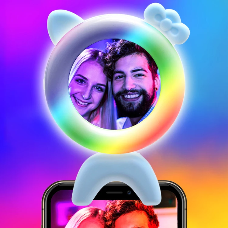 RGB Cartoon Mickey Cat Led ring Light Makeup mirror Camera Phone Photography Selfie Light
RGB Cartoon Mickey Cat Led ring Light Makeup mirror Camera Phone Photography Selfie Light
