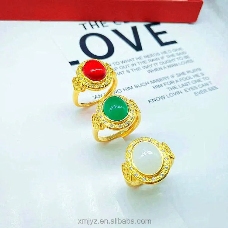 Brass Gold Plated Jasper Love Heart-Shaped Ring Exquisite Craft Imitation Gold Jasper Love Heart-Shaped Ring Women's Jewelry
Brass Gold Plated Jasper Love Heart-Shaped Ring Exquisite Craft Imitation Gold Jasper Love Heart-Shaped Ring Women's Jewelry