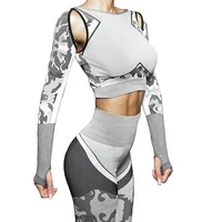 2019 Custom Trendy Yoga Suit Hooded Camouflage Drawstring Ladies Yoga Pants Sets Women 2 Piece Set Clothing
2019 Custom Trendy Yoga Suit Hooded Camouflage Drawstring Ladies Yoga Pants Sets Women 2 Piece Set Clothing