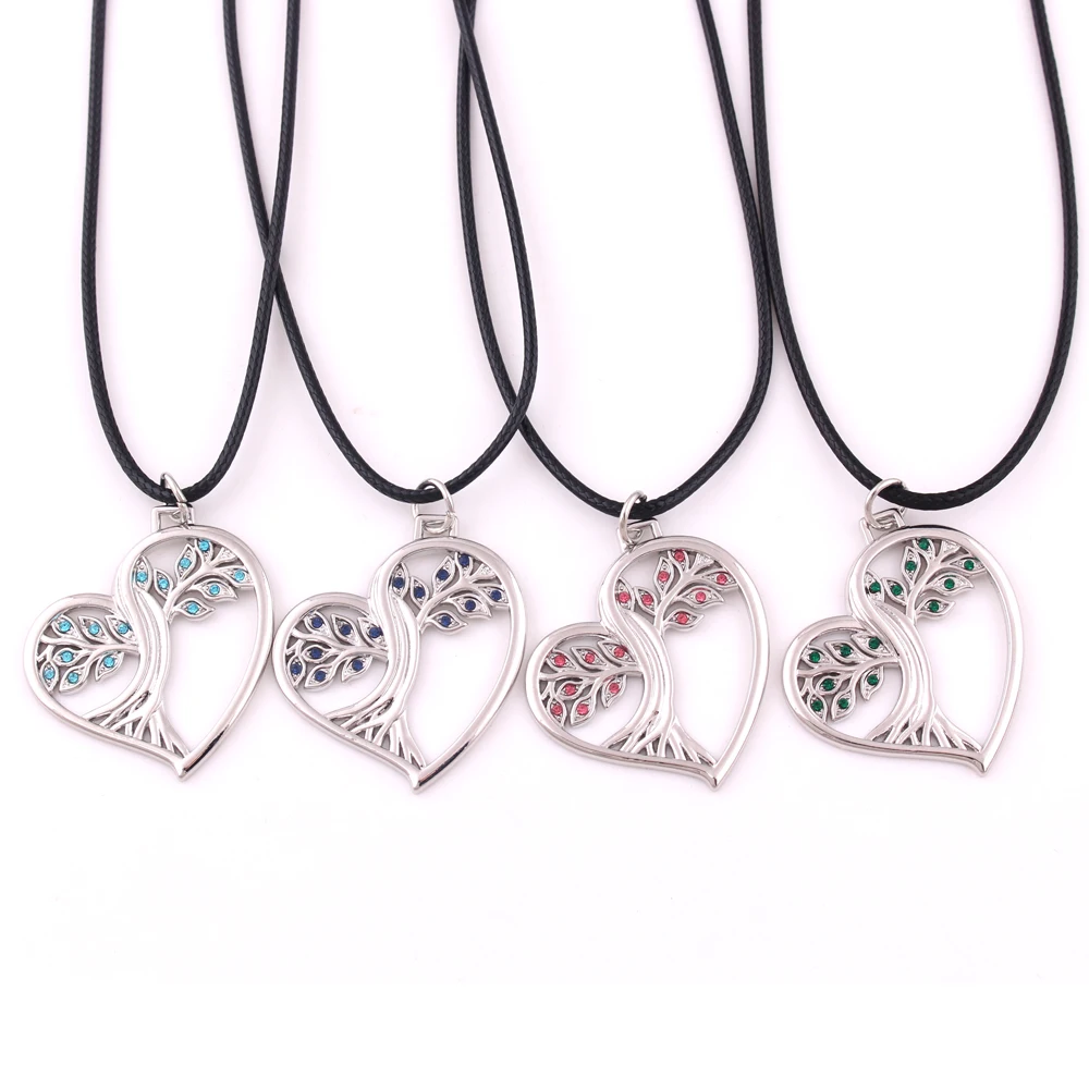N312 vintage Jewelry Solstice Tree Heart Shape Pendant Tree Pagan Druid Crystal Leather Rope Necklace, As picture
N312 vintage Jewelry Solstice Tree Heart Shape Pendant Tree Pagan Druid Crystal Leather Rope Necklace, As picture