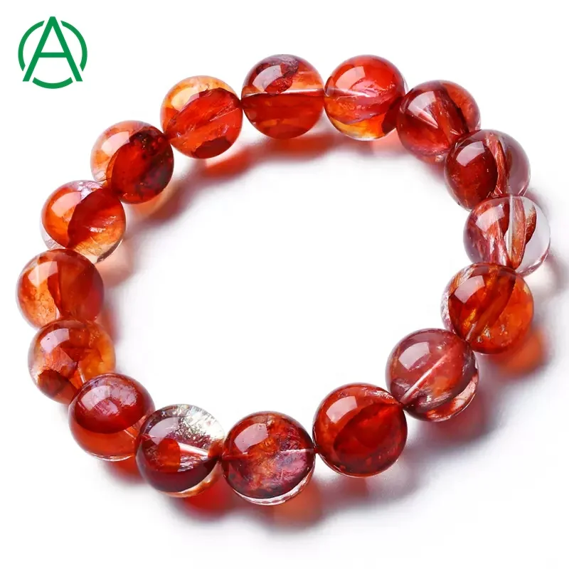 ArthurGem Genuine Rare Top Red Hematoid Quartz Bracelet Natural Healing Crystal Hematoid Quartz Gemstone Bracelet for Women
ArthurGem Genuine Rare Top Red Hematoid Quartz Bracelet Natural Healing Crystal Hematoid Quartz Gemstone Bracelet for Women