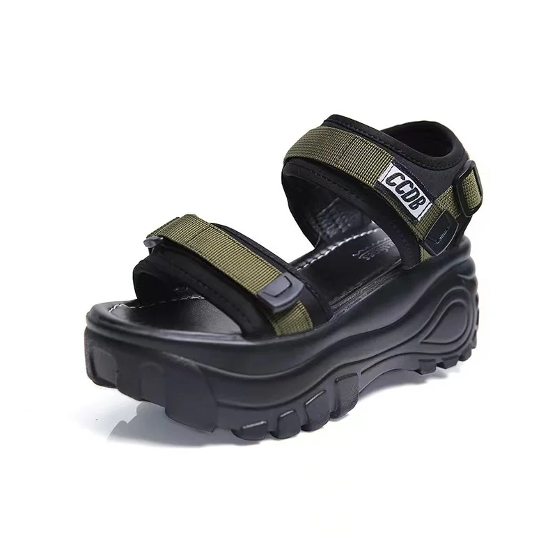 2022 Fashion Women Summer Thick Bottom Shoes Casual 7cm High Platform Wedges Walking Chunky Shoes Woman Open Toe Sport Sandals, Green, black
2022 Fashion Women Summer Thick Bottom Shoes Casual 7cm High Platform Wedges Walking Chunky Shoes Woman Open Toe Sport Sandals, Green, black
