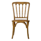 New Design Solid Wood Frame Rattan Seat Glossy Finish Spindle Back Oak Napoleon Chair