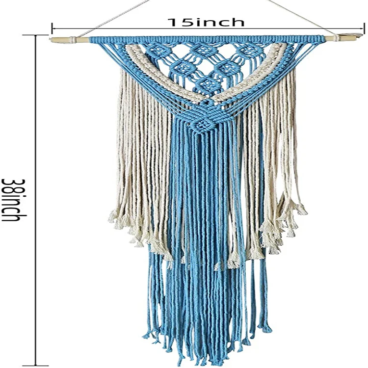 bohemian wall art decor handmade woven macrame tapestry accessory for room decoration, Customized color
bohemian wall art decor handmade woven macrame tapestry accessory for room decoration, Customized color