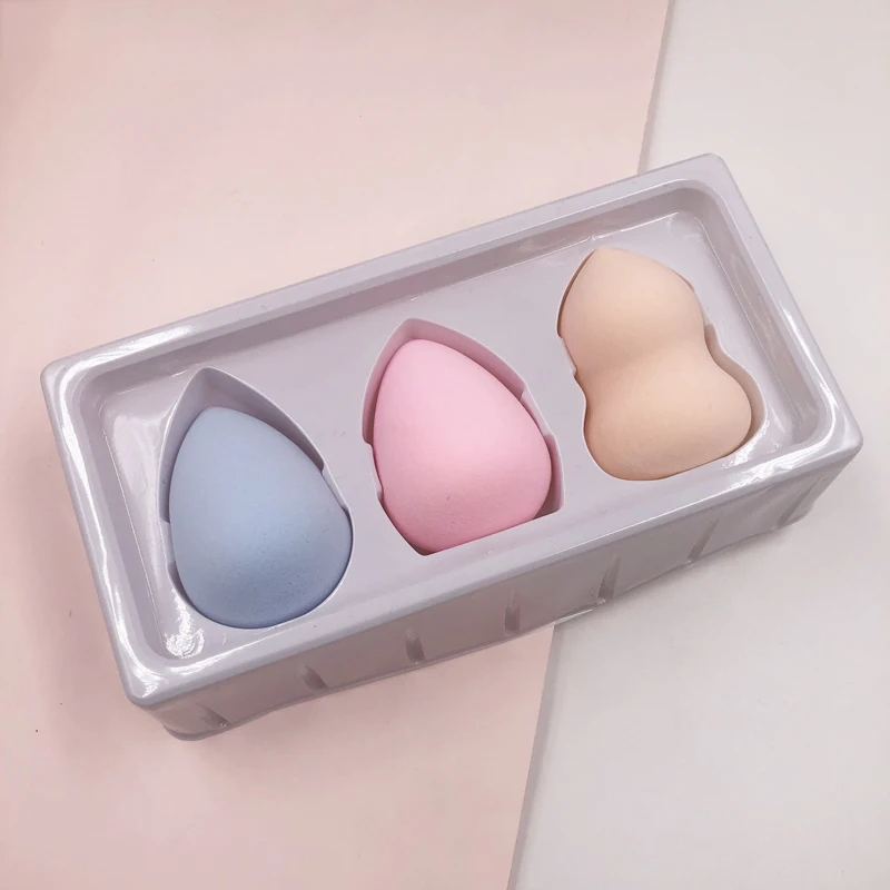 3 In 1 Latex Free Case Box Daily Makeup Blender Sponge Set, Customised pantone color
3 In 1 Latex Free Case Box Daily Makeup Blender Sponge Set, Customised pantone color