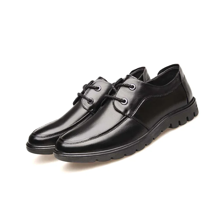 Lace-Up Low Cut Men Leisure Shoes Genuine Leather with Soft Bottom, Black+brown
Lace-Up Low Cut Men Leisure Shoes Genuine Leather with Soft Bottom, Black+brown