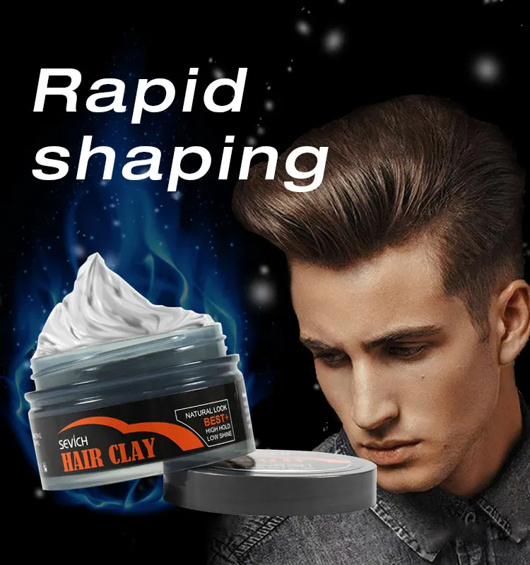 oem /odm hair clay mud strong hold hair pomade styling wax