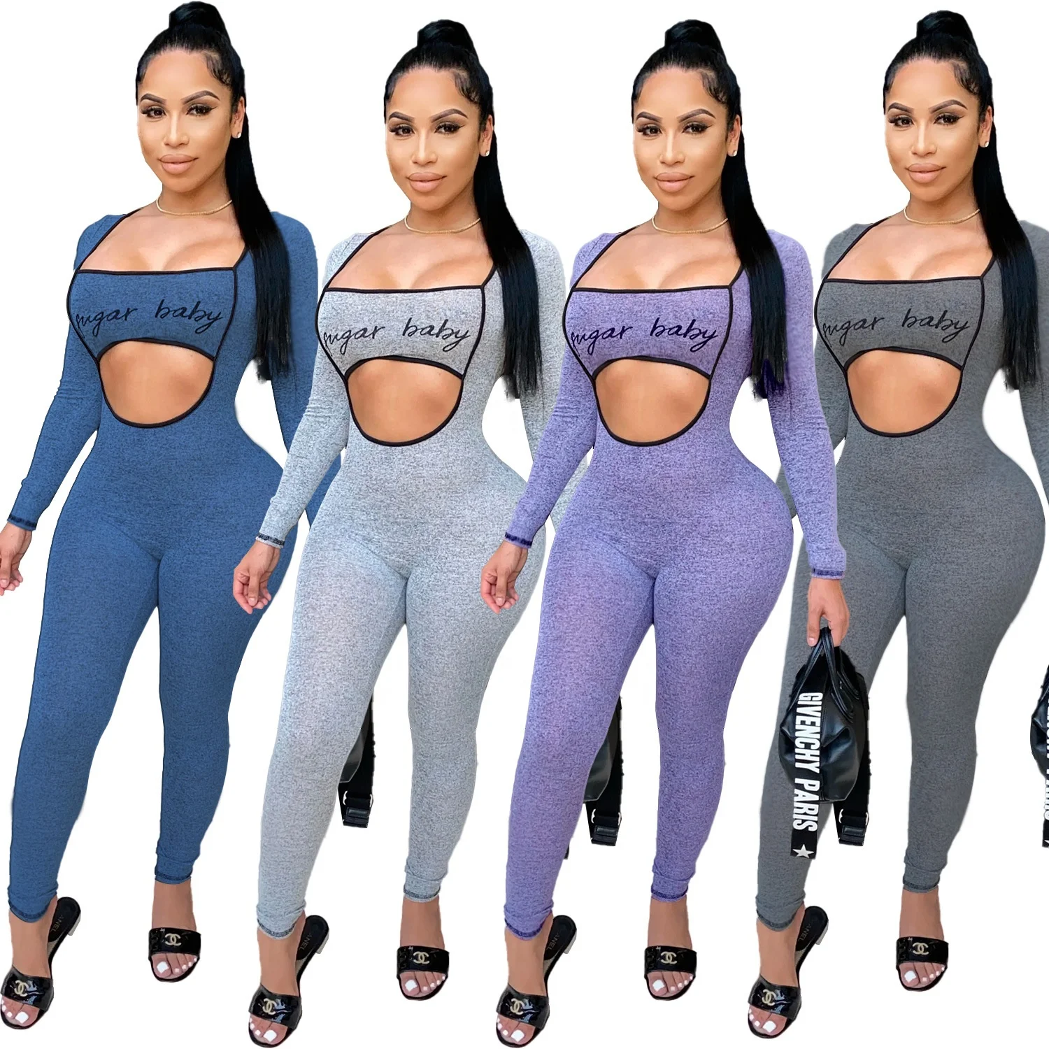 QC-QJ5014 New arrivals 2021 solid hollow out romper women sexy bodycon letter printed casual corset jumpsuit
QC-QJ5014 New arrivals 2021 solid hollow out romper women sexy bodycon letter printed casual corset jumpsuit