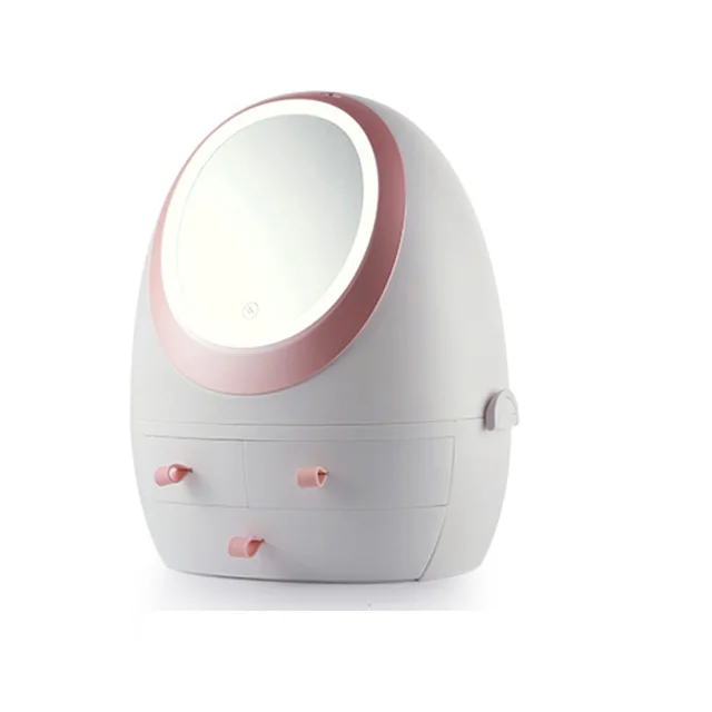 Waterproof Dustproof Cosmetic Storage Box acrylic Makeup Organizer With Mirror Led Light
Waterproof Dustproof Cosmetic Storage Box acrylic Makeup Organizer With Mirror Led Light