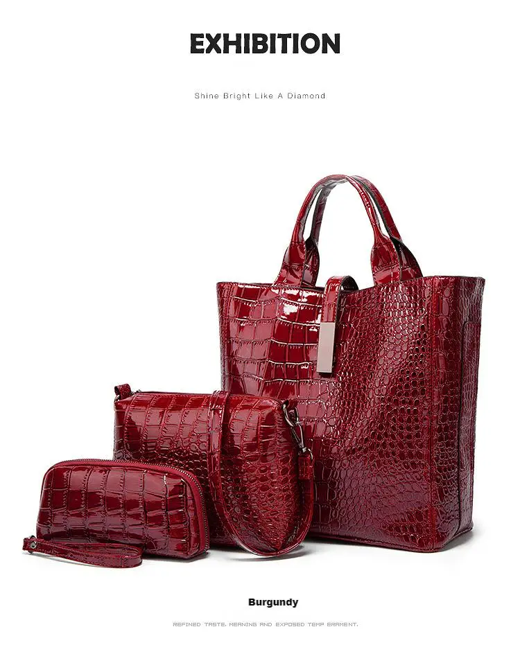 Luxury Large Capacity Business Travelling Wallet Purses Set Crocodile Artificial Leather Tubby Shape Handbags Woman Tote Bag
Luxury Large Capacity Business Travelling Wallet Purses Set Crocodile Artificial Leather Tubby Shape Handbags Woman Tote Bag